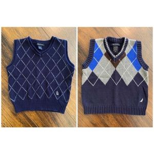 Nautica. Set of 2. Toddler Boys Sweater Vests.